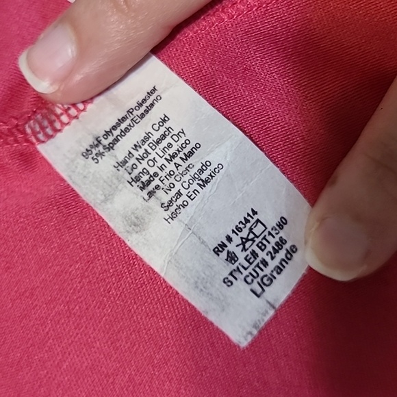 NWT Hot Pink Faux Corset Tank Top - Picture 10 of 11